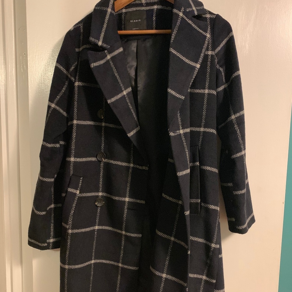 Plaid Peacoat